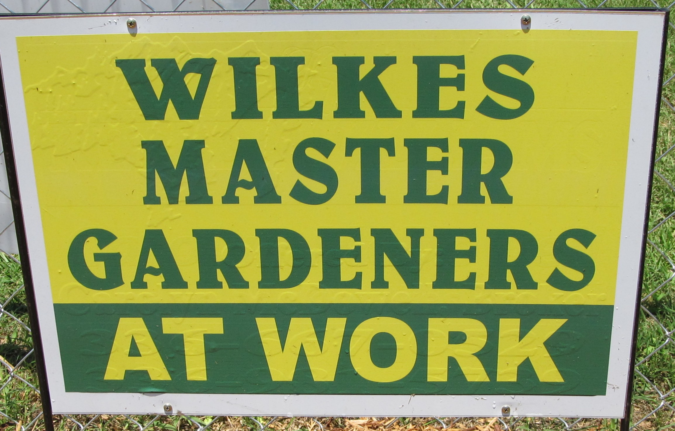Wilkes Master Gardeners sign